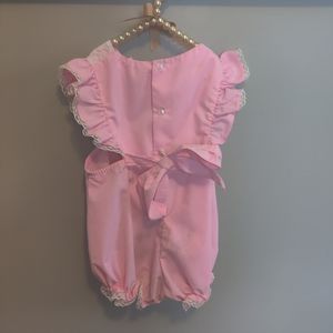 Vintage baby outfit with bonnet 12 months